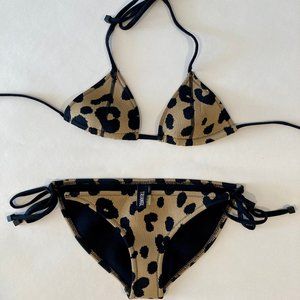 Indy Leopard Triangl Bikini with Backpack